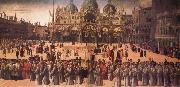 Gentile Bellini Procession in St Mark's Square china oil painting artist